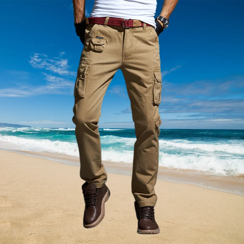 Spring Cargo Pants for Men 100% Cotton 7 Pockets Multi Casual Straight Slim Fit Work Trousers
Spring Cargo Pants for Men 100% Cotton 7 Pockets Multi Casual Straight Slim Fit Work Trousers
