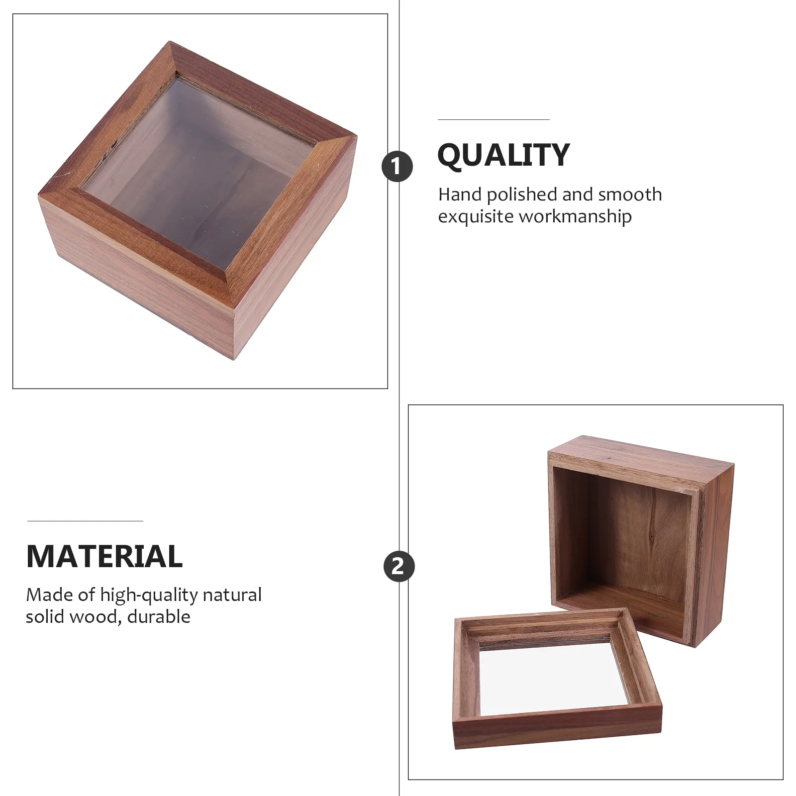 1pc Walnut Storage Box Transparent Desktop Organizer Case for Cosmetics Stationery Mobile Phone Home Office Wooden Sundries
1pc Walnut Storage Box Transparent Desktop Organizer Case for Cosmetics Stationery Mobile Phone Home Office Wooden Sundries