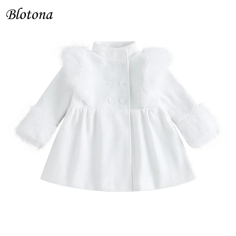 Blotona Little Girls Winter Jacket, Long Sleeve Stand Collar Button Closure Furry Patchwork Overcoat Wool & Blends Coat 3-7Years
Blotona Little Girls Winter Jacket, Long Sleeve Stand Collar Button Closure Furry Patchwork Overcoat Wool & Blends Coat 3-7Years