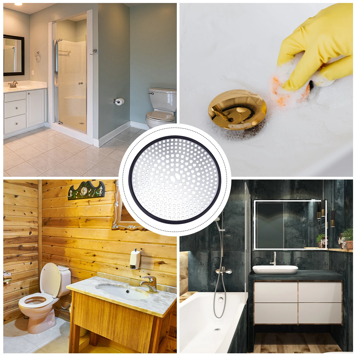 2pcs Stainless Steel Drain Cover 110mm Round Hole Hair Catcher for Bathroom Kitchen Shower Bathtub Sink Laundry Wash Basin Rust
2pcs Stainless Steel Drain Cover 110mm Round Hole Hair Catcher for Bathroom Kitchen Shower Bathtub Sink Laundry Wash Basin Rust