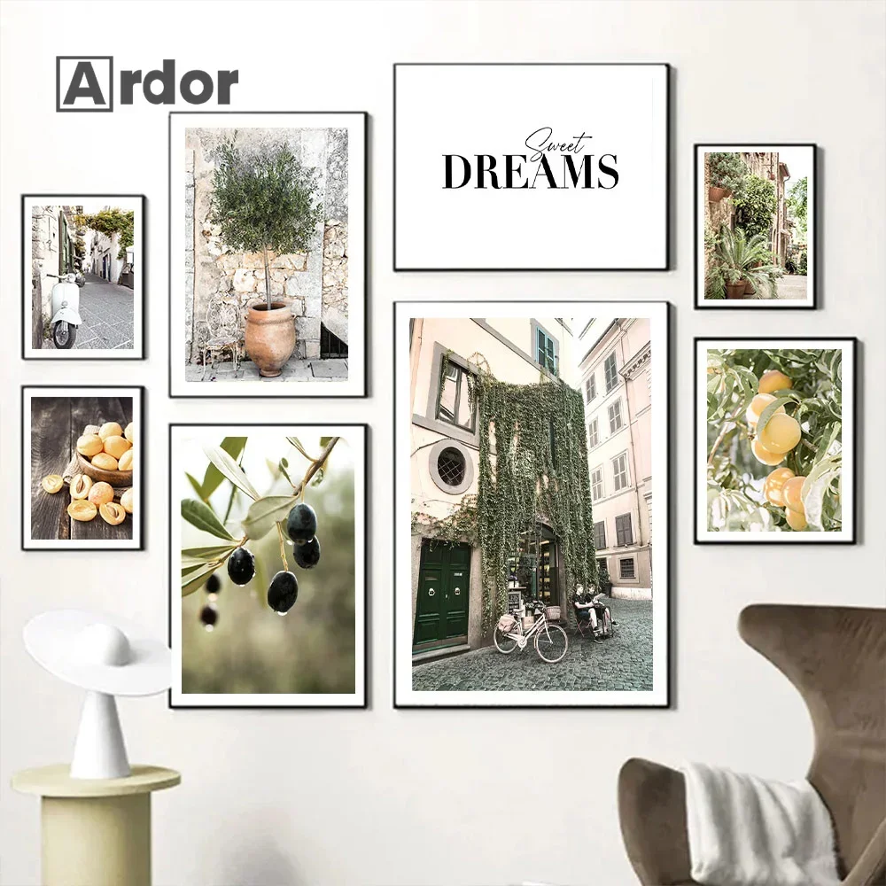 Motorcycle Apricot Olive Street Landscape Painting Living Wall Art Canvas Poster Nordic Print Wall Pictures Living Room Decor
Motorcycle Apricot Olive Street Landscape Painting Living Wall Art Canvas Poster Nordic Print Wall Pictures Living Room Decor