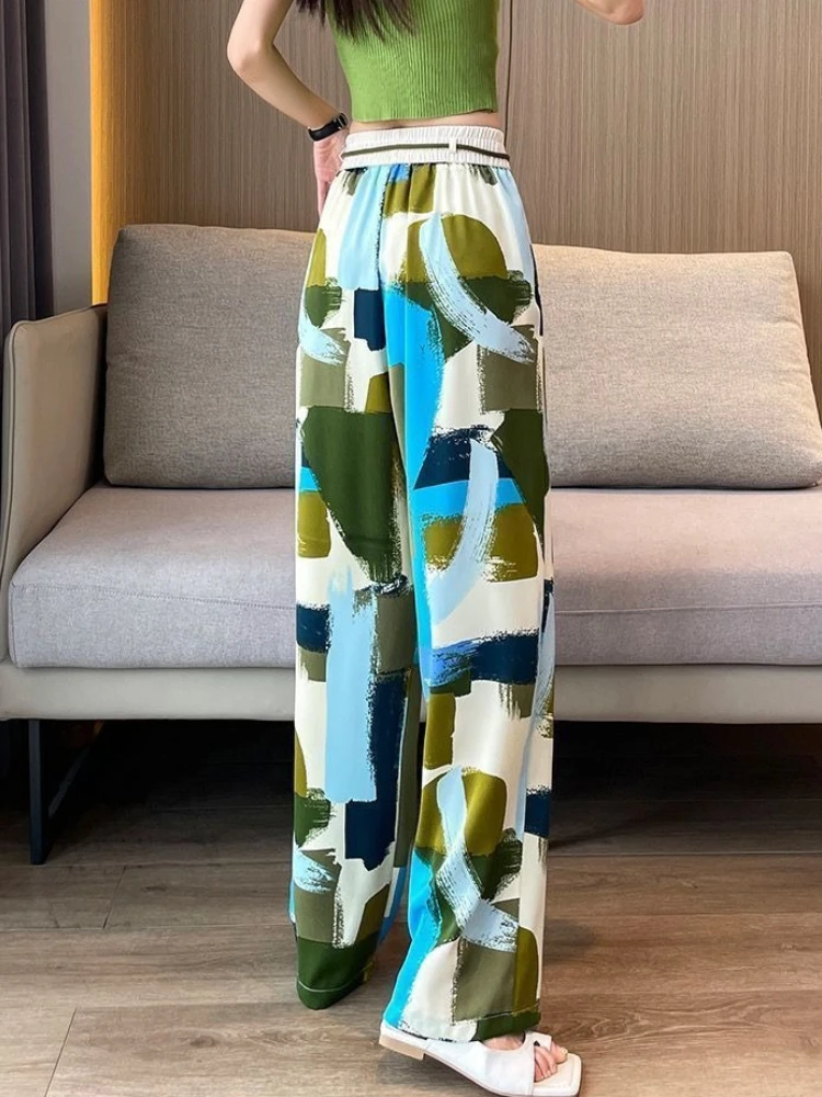 2026 Summer Pants for Women Loose High Waist Straight Leg Design Tie Dye Pattern with Icy Silk Draped Fabric
2026 Summer Pants for Women Loose High Waist Straight Leg Design Tie Dye Pattern with Icy Silk Draped Fabric