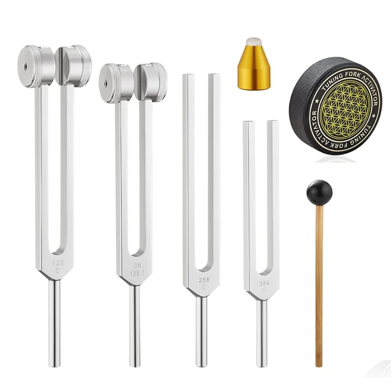 Y23A-Tuning Forks For Healing, Aluminum Alloy Tuning Fork 128Hz, 136.1Hz, 256Hz, 384Hz, Hockey Puck Activator & Gem Feet
Y23A-Tuning Forks For Healing, Aluminum Alloy Tuning Fork 128Hz, 136.1Hz, 256Hz, 384Hz, Hockey Puck Activator & Gem Feet