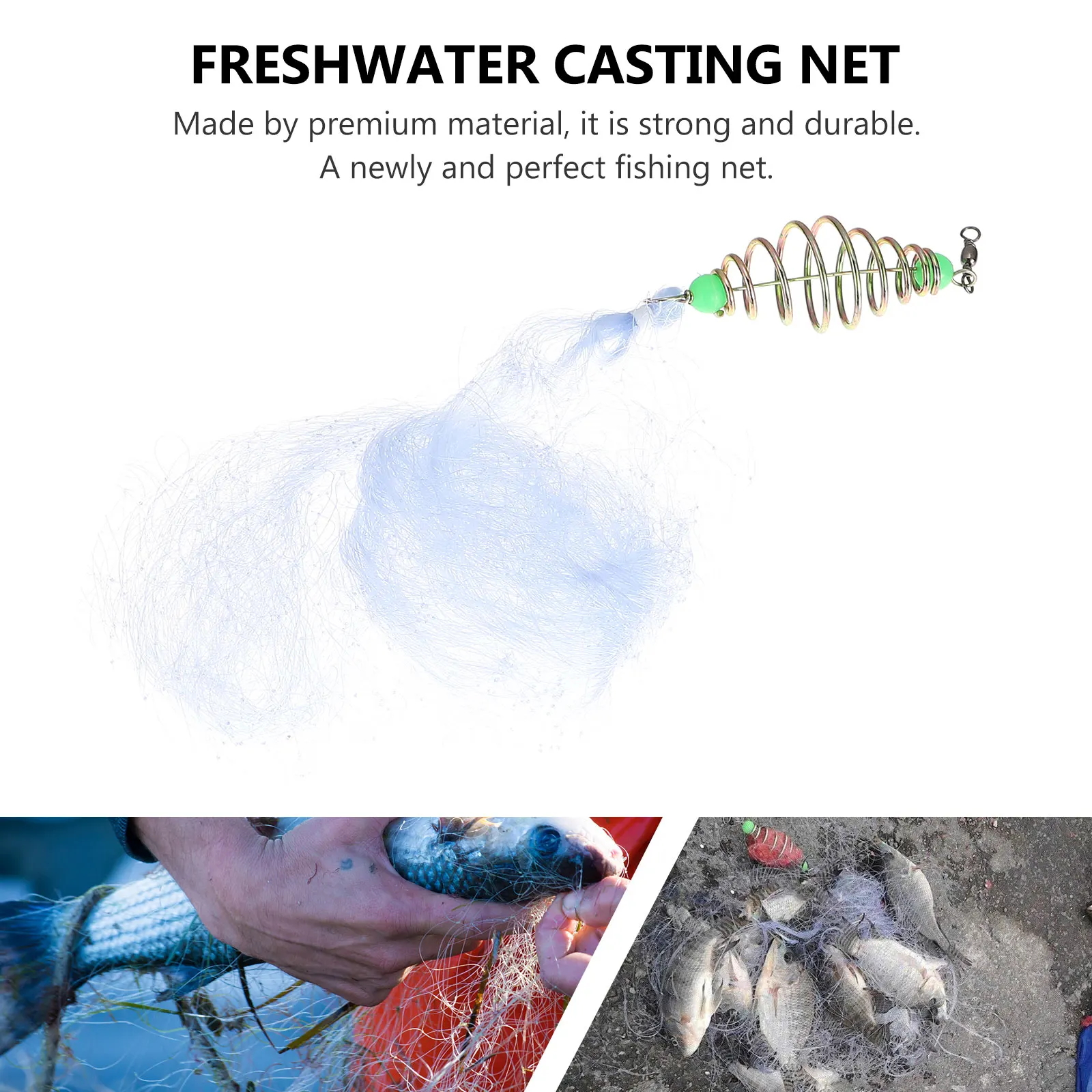 4 pcs Fishing Net Freshwater Cast Nets Throwing Bass Casting Drop Nylon Strong Durable Portable Gill Net Trap Netting
4 pcs Fishing Net Freshwater Cast Nets Throwing Bass Casting Drop Nylon Strong Durable Portable Gill Net Trap Netting