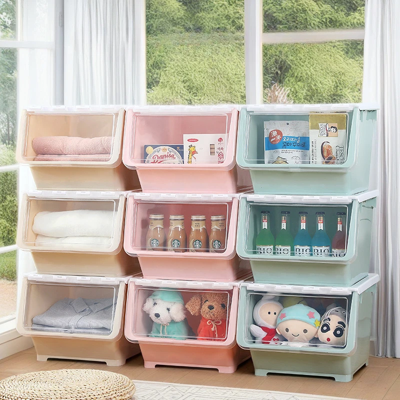 Transparent Flip-top Toy Storage Box for Kids with Front Opening, Dust-proof Design, Ideal for Snacks and Toys Organization
Transparent Flip-top Toy Storage Box for Kids with Front Opening, Dust-proof Design, Ideal for Snacks and Toys Organization