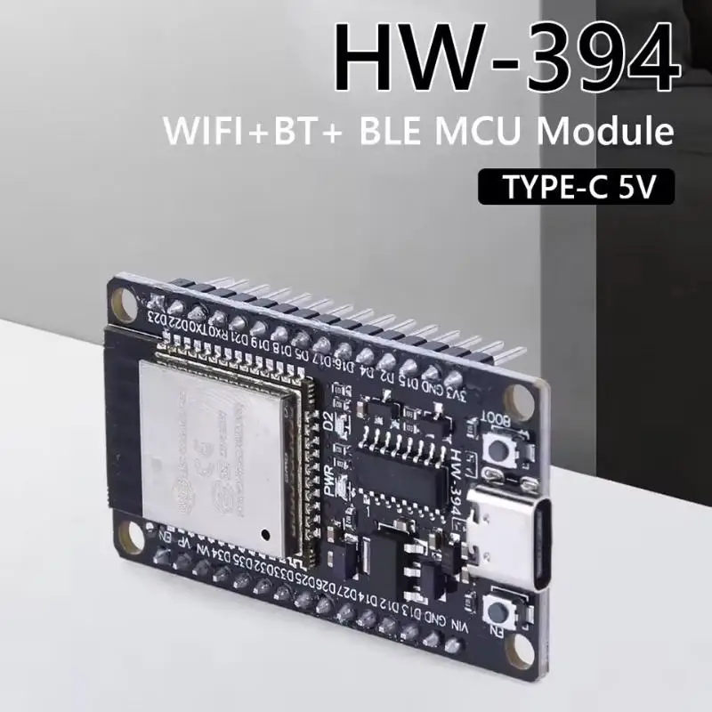 Плата разработки ESP32-32 TYPE-C CH340C/USB CP2102 с Wi-Fi+Bluetooth, двухъядерный беспроводной модуль со сверхнизким энергопотреблением
Плата разработки ESP32-32 TYPE-C CH340C/USB CP2102 с Wi-Fi+Bluetooth, двухъядерный беспроводной модуль со сверхнизким энергопотреблением