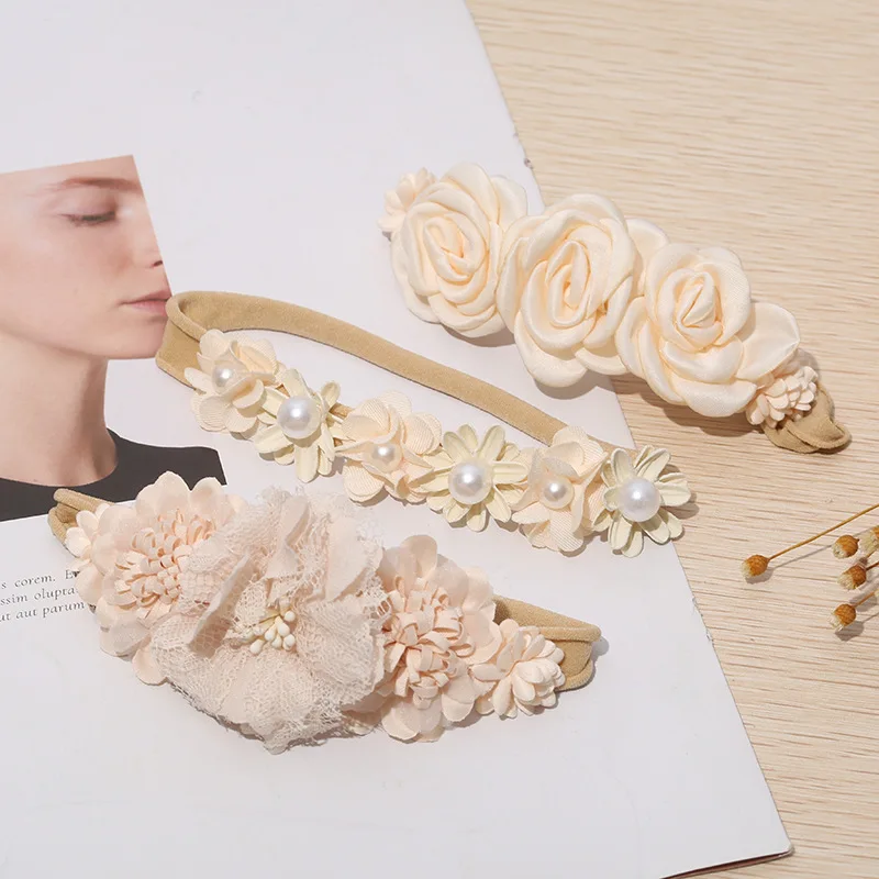 Baby Flower Headband Girls Pearl Nylon Band Children Elastic Hairbands Handmade Kid Hair Accessories for Newborn Turban Headwrap
Baby Flower Headband Girls Pearl Nylon Band Children Elastic Hairbands Handmade Kid Hair Accessories for Newborn Turban Headwrap