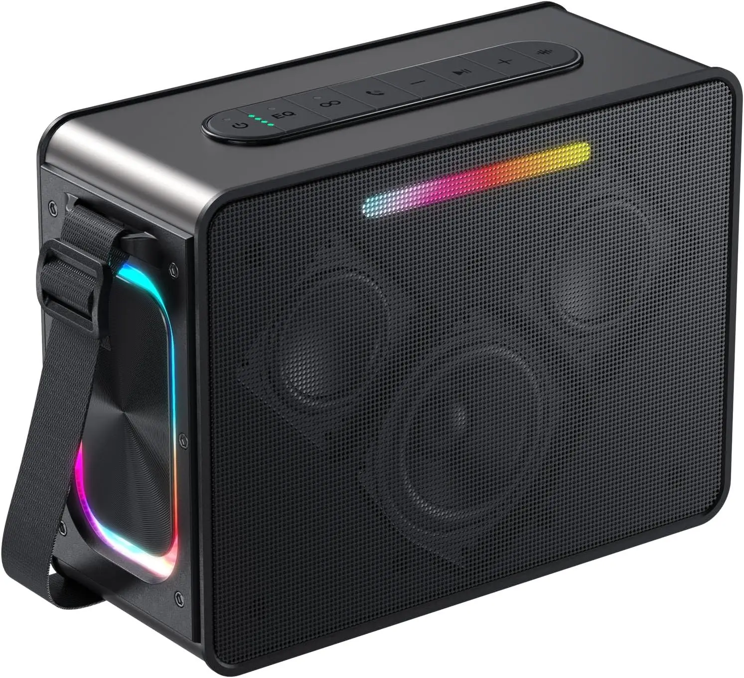 100W Peak Bluetooth Speaker, IPX6 Waterproof Outdoor Speaker with LED Lights, 36H Playtime for Party Camping
100W Peak Bluetooth Speaker, IPX6 Waterproof Outdoor Speaker with LED Lights, 36H Playtime for Party Camping