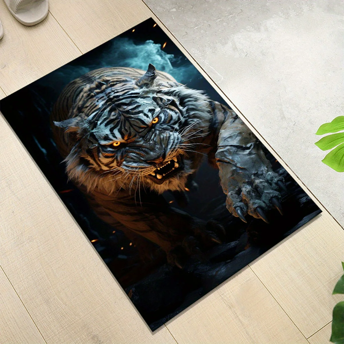 1pc Tiger print pattern carpet, crystal velvet fabric, suitable for bedroom and living room decoration
1pc Tiger print pattern carpet, crystal velvet fabric, suitable for bedroom and living room decoration