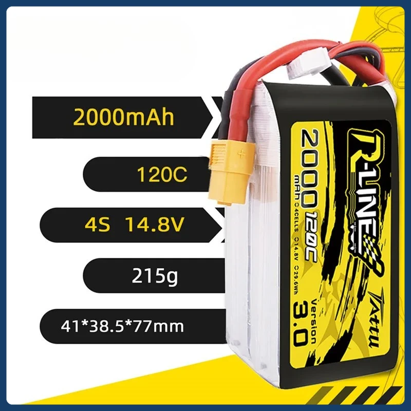 4S BATTERY 120C 2000mAh 14.8V Lipo Battery with XT60 for RC Helicopter Quadcopter FPV Racing Drone Parts
4S BATTERY 120C 2000mAh 14.8V Lipo Battery with XT60 for RC Helicopter Quadcopter FPV Racing Drone Parts