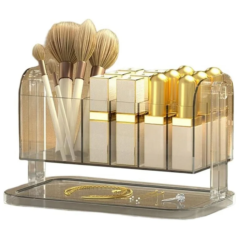 SOFT-Desktop Makeup Organizer With Drawers Makeup Brush Organizer Jewelry Lipstick Compartment
SOFT-Desktop Makeup Organizer With Drawers Makeup Brush Organizer Jewelry Lipstick Compartment