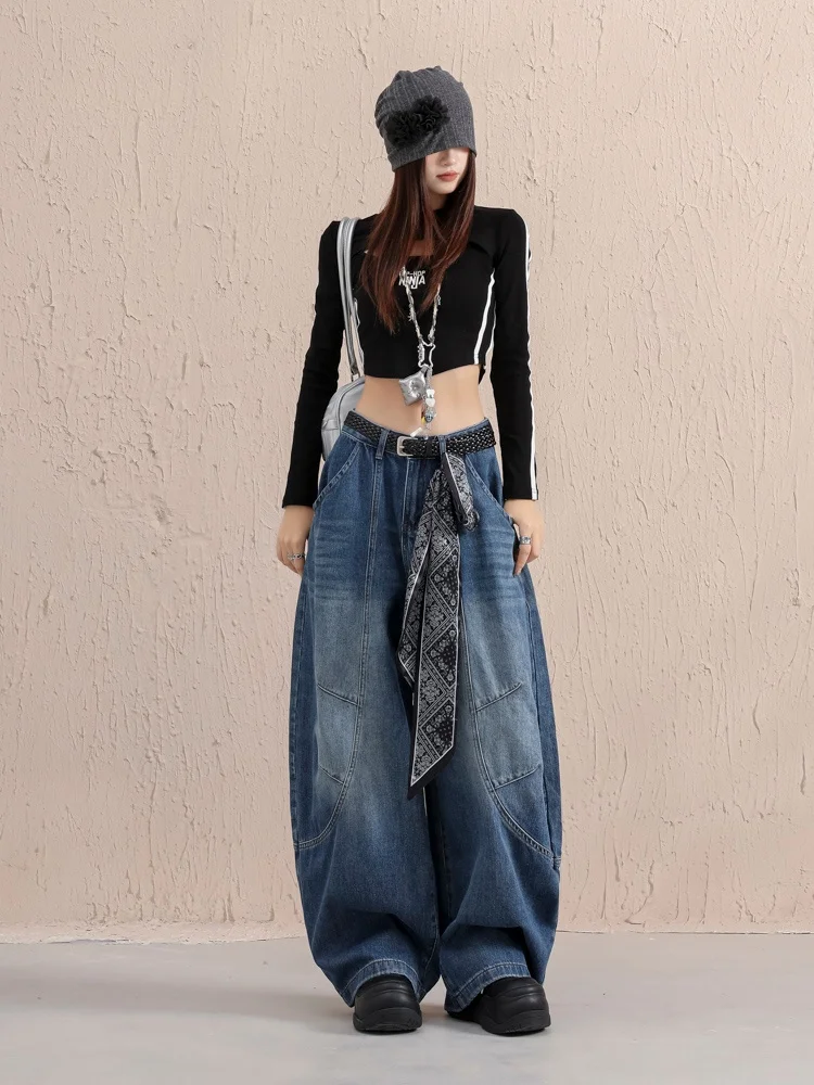 Широкие джинсы с высокой талией, женские весенне-осенние винтажные брюки больших размеров, удобные дышащие утягивающие брюки прямого кроя
Широкие джинсы с высокой талией, женские весенне-осенние винтажные брюки больших размеров, удобные дышащие утягивающие брюки прямого кроя