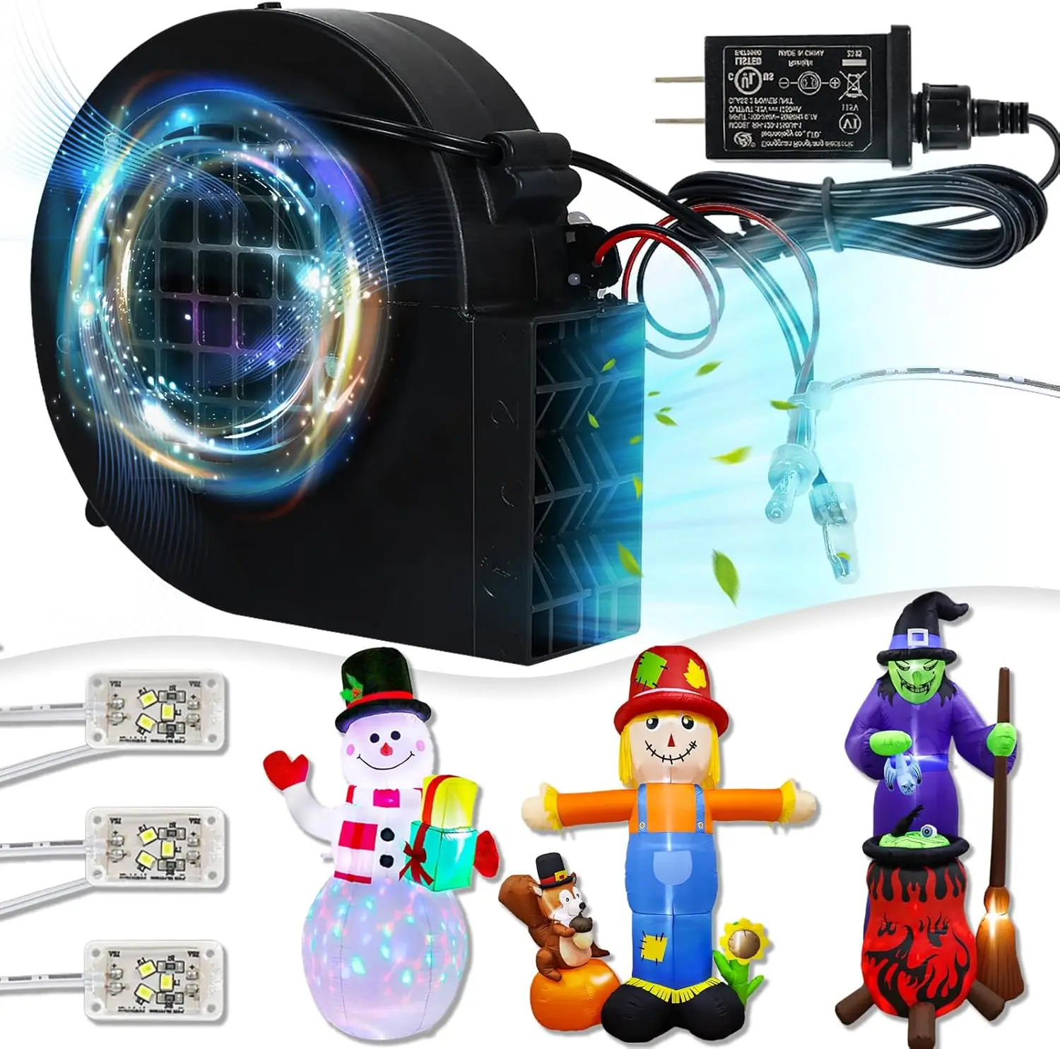 Сменный вентилятор надувного двигателя 1 А с 3 светодиодными лампами и адаптером 12 В для праздничного декора двора
Сменный вентилятор надувного двигателя 1 А с 3 светодиодными лампами и адаптером 12 В для праздничного декора двора