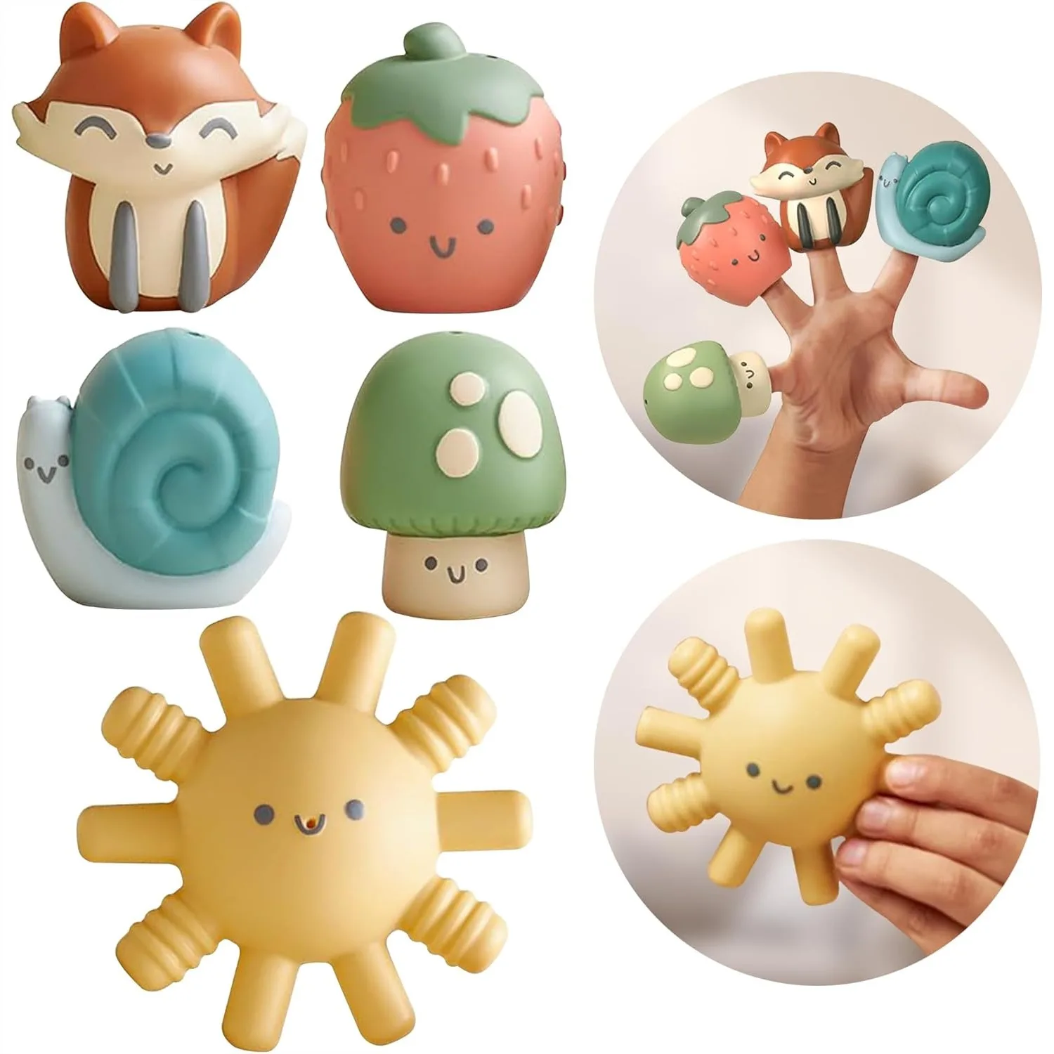 Finger Puppet Bath Toy Set – 4 Soft Finger Puppets & 1 Water-Squirting Toy – Fun Characters for Interactive & Imaginative Play –
Finger Puppet Bath Toy Set – 4 Soft Finger Puppets & 1 Water-Squirting Toy – Fun Characters for Interactive & Imaginative Play –