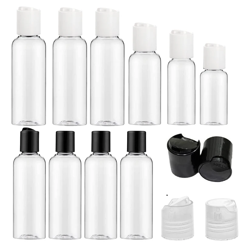 30Pcs 30ml 50ml 60ml 100ml Squeezable Plastic PET Bottles Clear Containers With Disc Cap For Travel Toiletries Lotion Shampoo
30Pcs 30ml 50ml 60ml 100ml Squeezable Plastic PET Bottles Clear Containers With Disc Cap For Travel Toiletries Lotion Shampoo
