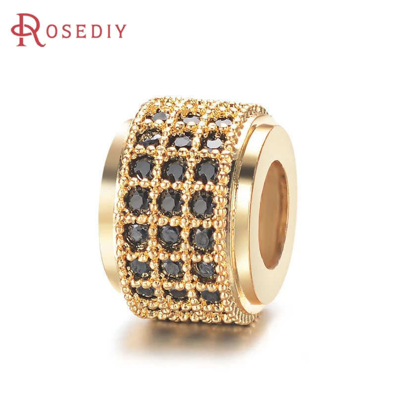 6PCS 6.5x8.5MM Brass and Zircon Cylinder Spacer Beads Bracelets Beads Jewelry Making Findings Diy Accessories
6PCS 6.5x8.5MM Brass and Zircon Cylinder Spacer Beads Bracelets Beads Jewelry Making Findings Diy Accessories