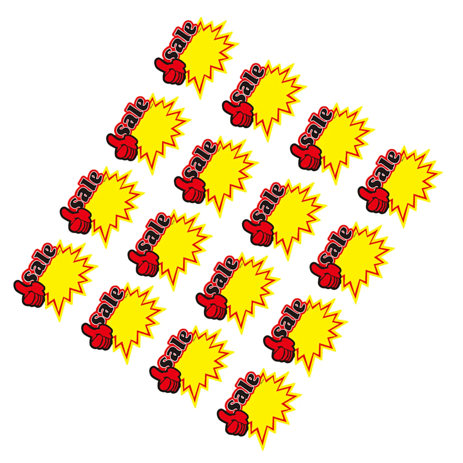 50pcs Promotional Price Signs Shop Advertising Tags Blank Label for Retail Store Burst Sale Stickers Market Pricing Labels
50pcs Promotional Price Signs Shop Advertising Tags Blank Label for Retail Store Burst Sale Stickers Market Pricing Labels