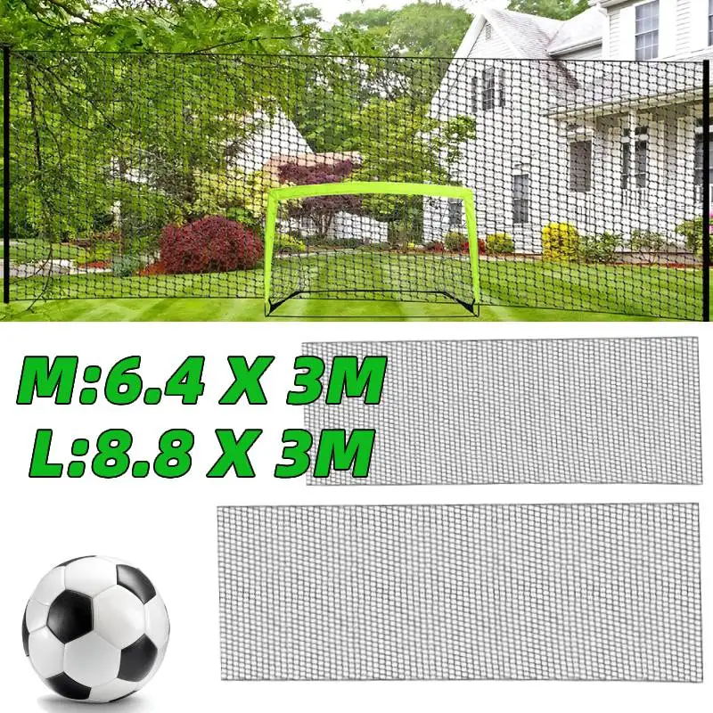 Soccer Practice Netting Soccer Backstop Net Ball Sports Barrier Net High-Strength Football Training for Outdoor Backyard Sports
Soccer Practice Netting Soccer Backstop Net Ball Sports Barrier Net High-Strength Football Training for Outdoor Backyard Sports