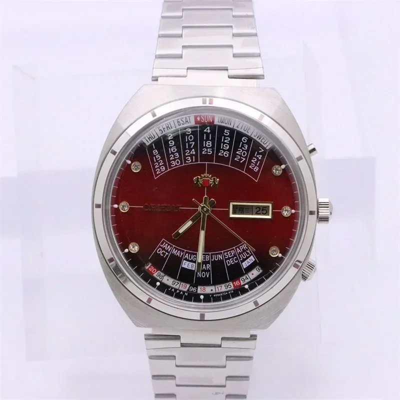88A Store Orient Sports Machinery Men's Watch Full Function Perpetual Calendar Stainless Steel Japanese Movement
88A Store Orient Sports Machinery Men's Watch Full Function Perpetual Calendar Stainless Steel Japanese Movement