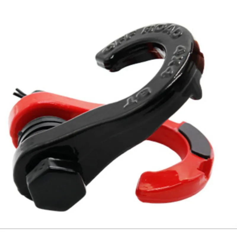Off-road vehicle modified rescue equipment: 3/4 U-shaped trailer shackle, open-body hook, 8-ton split tiger-tooth shackle 
Off-road vehicle modified rescue equipment: 3/4 U-shaped trailer shackle, open-body hook, 8-ton split tiger-tooth shackle