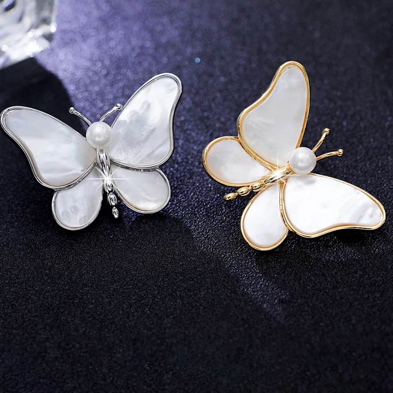 High Quality Shell Butterfly Brooch Coat Collar Bow Cardigan Pin Jewelry Fashion Versatile Flower Brooches Buckle Accessories
High Quality Shell Butterfly Brooch Coat Collar Bow Cardigan Pin Jewelry Fashion Versatile Flower Brooches Buckle Accessories