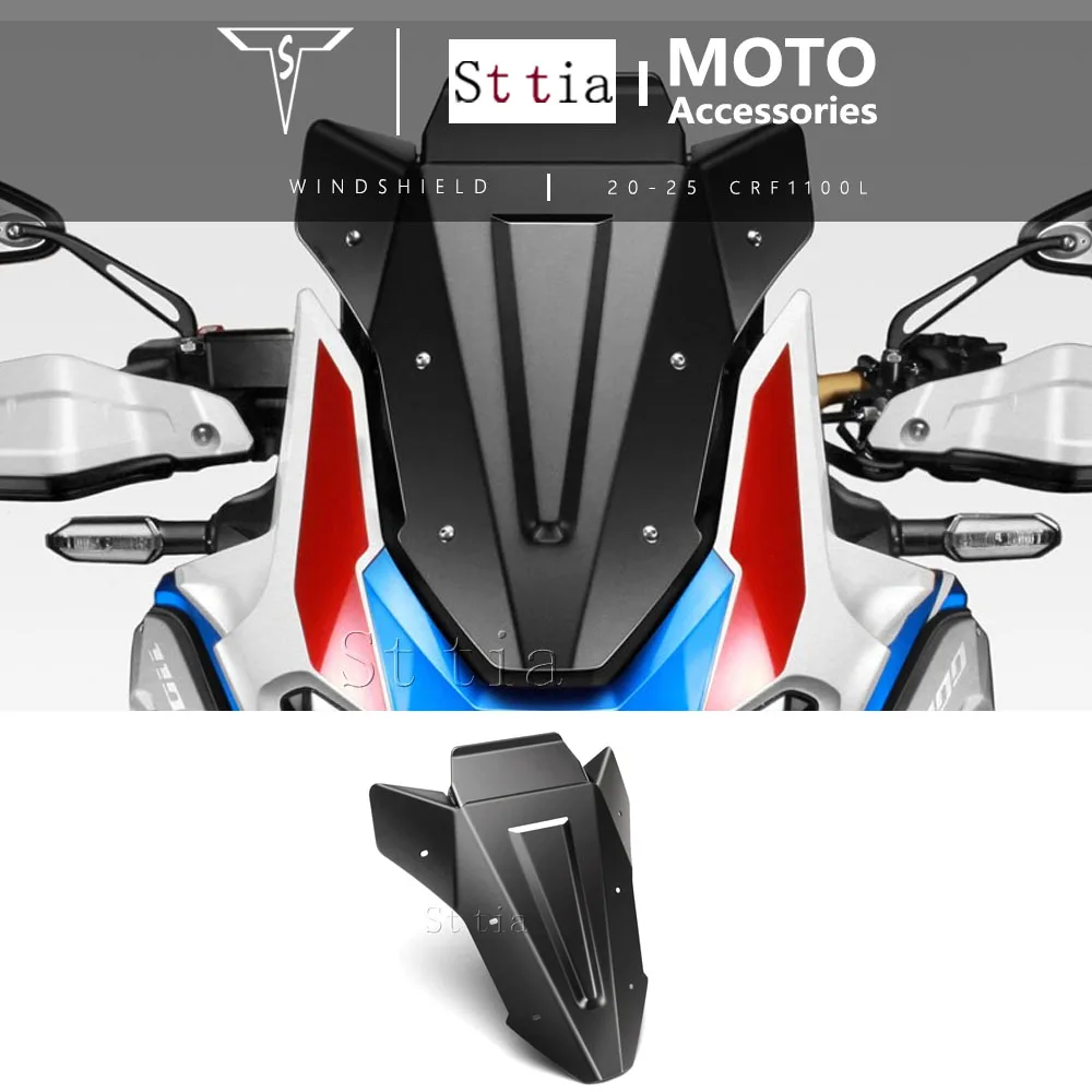 Adjustable Windshield Motorcycle CNC Aluminum Windscreen Wind Shield Deflector Screen For HONDA CRF1100L 2020 2021-2025
Adjustable Windshield Motorcycle CNC Aluminum Windscreen Wind Shield Deflector Screen For HONDA CRF1100L 2020 2021-2025