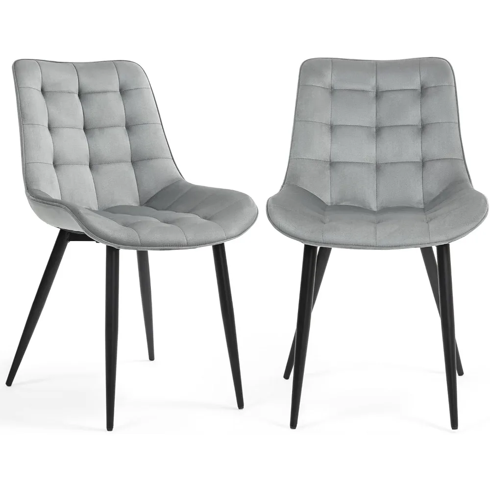 Set of 2 Velvet Dining Chairs - Modern Upholstered with Thick Cushion, Mid-Back for Kitchen, Living Room, Bedroom
Set of 2 Velvet Dining Chairs - Modern Upholstered with Thick Cushion, Mid-Back for Kitchen, Living Room, Bedroom