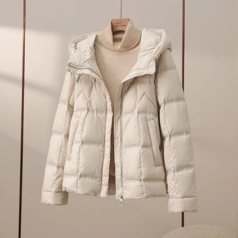 Lightweight White Du down Jaet Women's Faion ort Sle Winter New Korean Version Coat Thin Straight Cut Commute Sle
Lightweight White Du down Jaet Women's Faion ort Sle Winter New Korean Version Coat Thin Straight Cut Commute Sle