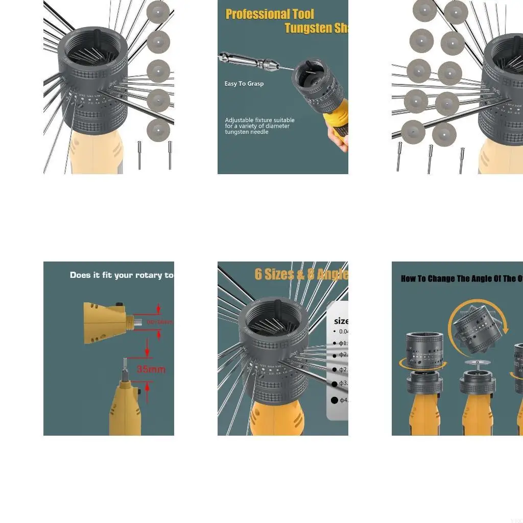 Steel Electrode Grinding Head Set for Skilled Welders and Repair Technicians Y4QC
Steel Electrode Grinding Head Set for Skilled Welders and Repair Technicians Y4QC