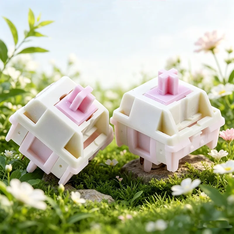 NDIY HMX Milk Cherry Switch Pink Linear Mahjong Sound DIY 5 Pins LY Axis For Mechanical Keyboard Custom MX Switches Accessories
NDIY HMX Milk Cherry Switch Pink Linear Mahjong Sound DIY 5 Pins LY Axis For Mechanical Keyboard Custom MX Switches Accessories