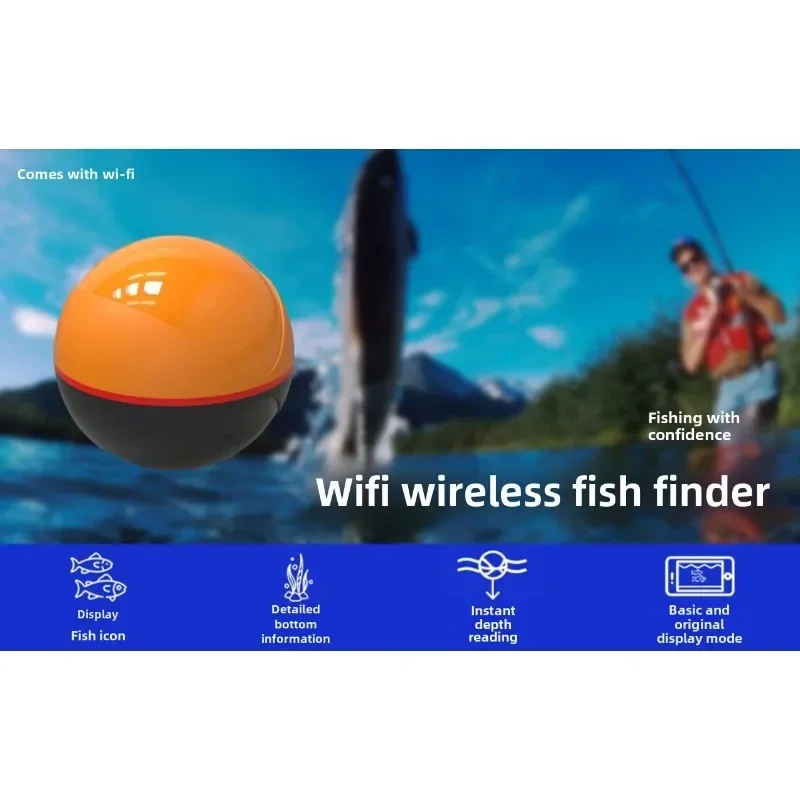 Fish finder Wireless sonar underwater HD smart WiFi mobile version dual frequency sonar fish finder 
Fish finder Wireless sonar underwater HD smart WiFi mobile version dual frequency sonar fish finder