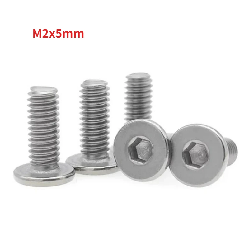 2000pcs M2 TA2 Pure Titanium CM Ultra-thin Head Hexagonal Large Flat Head Screw Thread Length 5mm
2000pcs M2 TA2 Pure Titanium CM Ultra-thin Head Hexagonal Large Flat Head Screw Thread Length 5mm
