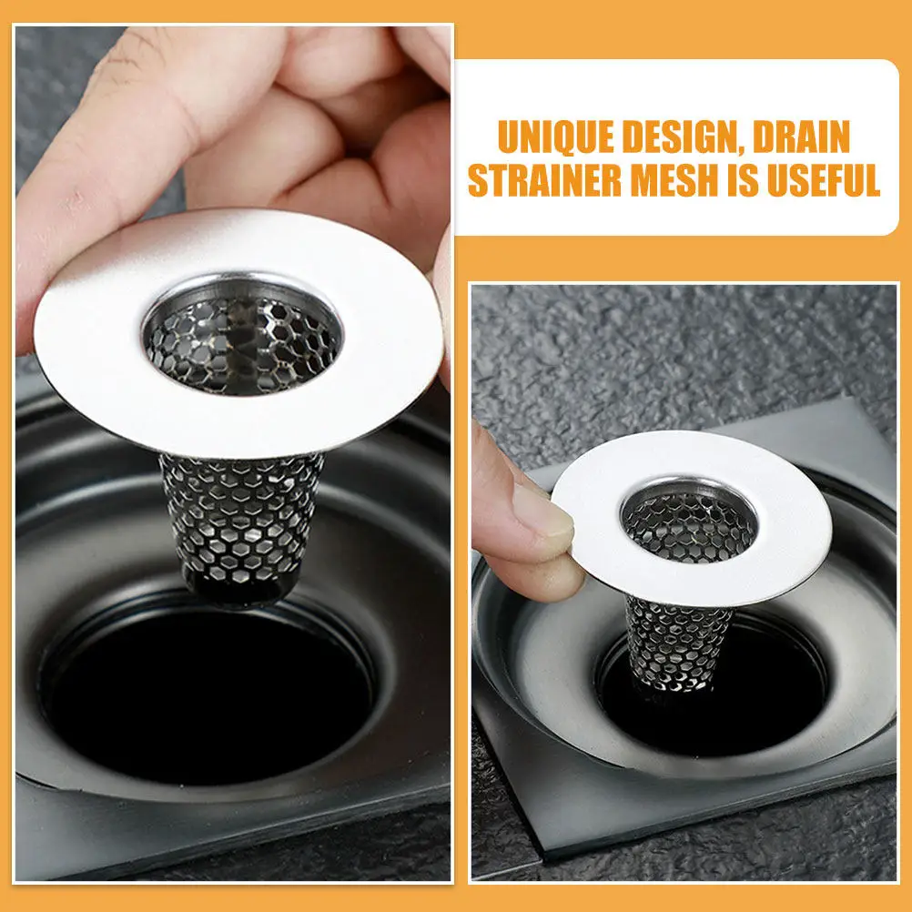 Stainless Steel Drain Filter Mesh Anti-Clog Floor Drain Strainer Net Cone Mesh Bathroom Kitchen Sewer Hair Catcher Shower
Stainless Steel Drain Filter Mesh Anti-Clog Floor Drain Strainer Net Cone Mesh Bathroom Kitchen Sewer Hair Catcher Shower