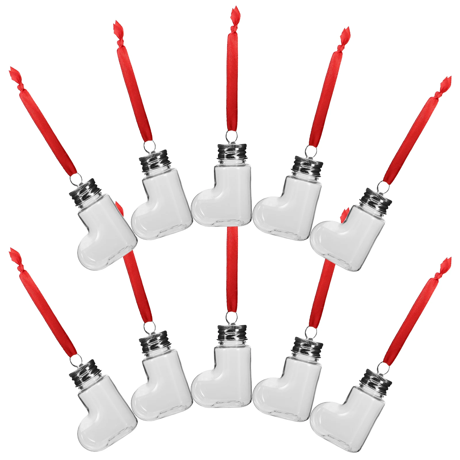 14Pcs Transparent Candy Bottles Clear Fillable Baubles Festive Sock Design for DIY Christmas Ornaments Candy Storage and Party
14Pcs Transparent Candy Bottles Clear Fillable Baubles Festive Sock Design for DIY Christmas Ornaments Candy Storage and Party