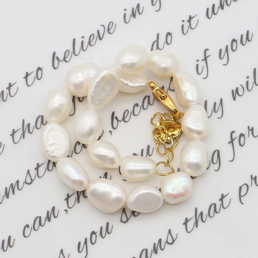 Gorgeous Light Luxury Freshwater Baroque Pearl Bracelet with Extender Chain Jewelry Gift for Outfit and Bag Matching 1strand
Gorgeous Light Luxury Freshwater Baroque Pearl Bracelet with Extender Chain Jewelry Gift for Outfit and Bag Matching 1strand
