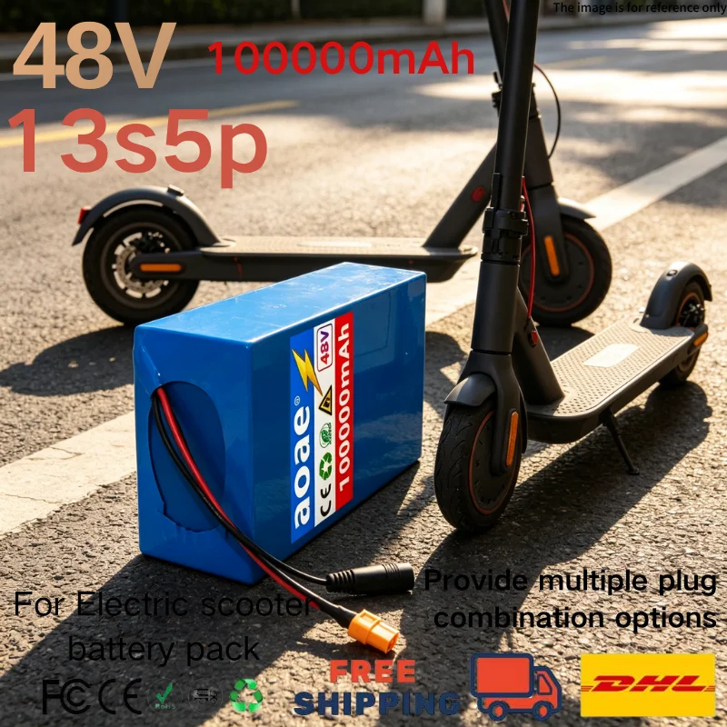 48V 13s5p lithium battery pack 100000mAh 250W-2000W Citycoco bicycle electric scooter high-power 100% 18650 battery wit
48V 13s5p lithium battery pack 100000mAh 250W-2000W Citycoco bicycle electric scooter high-power 100% 18650 battery wit