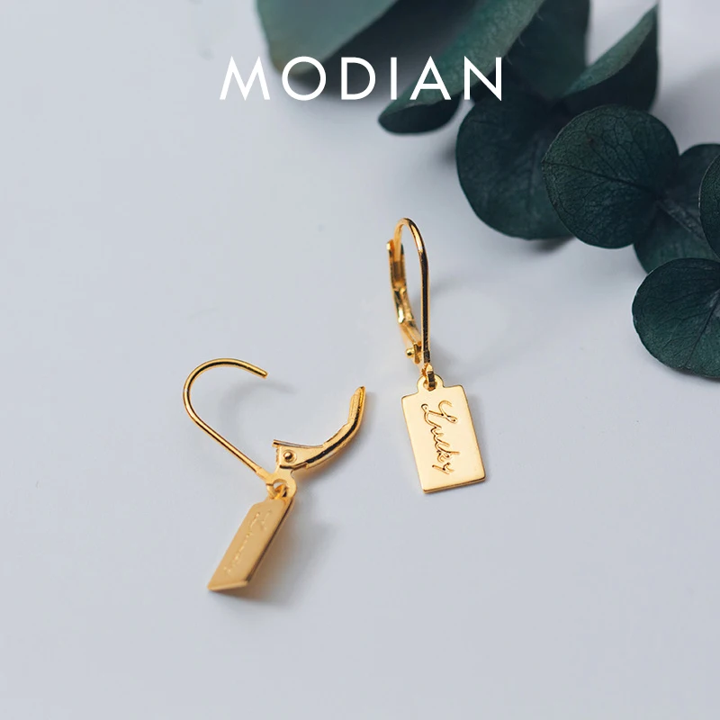 Modian Hot Sale Sculpture Lucky Gold Color Dangle Ear Swing Fashion 925 Sterling Silver Drop Earrings For Women Fine Jewelry
Modian Hot Sale Sculpture Lucky Gold Color Dangle Ear Swing Fashion 925 Sterling Silver Drop Earrings For Women Fine Jewelry