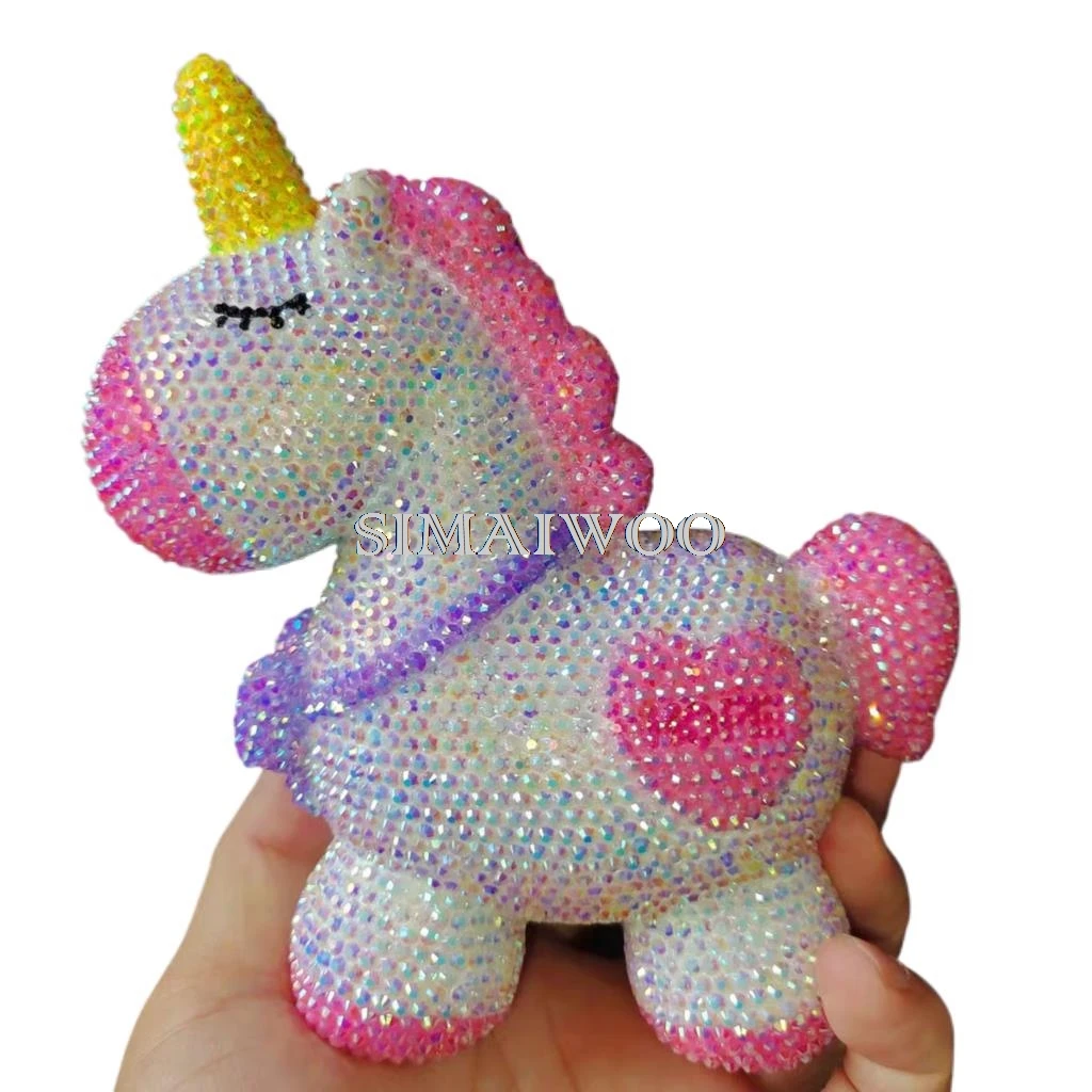 DIY Diamond Rhinestone Unicorn Statue Blinged Baby Girl Room Pink Decorative Handmade Mosaic Embroidery Christmas Birthday Gift
DIY Diamond Rhinestone Unicorn Statue Blinged Baby Girl Room Pink Decorative Handmade Mosaic Embroidery Christmas Birthday Gift