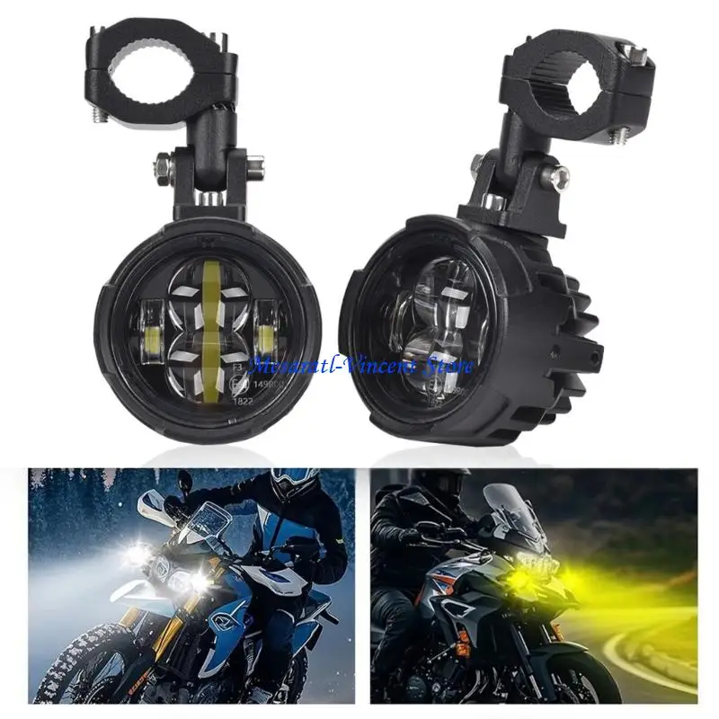 A70F 12-24V Double Color Beam Motorcycle Headlight Spotlights Fog Lamp 100W Auxiliary Driving Light With Universal Mount 2pcs
A70F 12-24V Double Color Beam Motorcycle Headlight Spotlights Fog Lamp 100W Auxiliary Driving Light With Universal Mount 2pcs