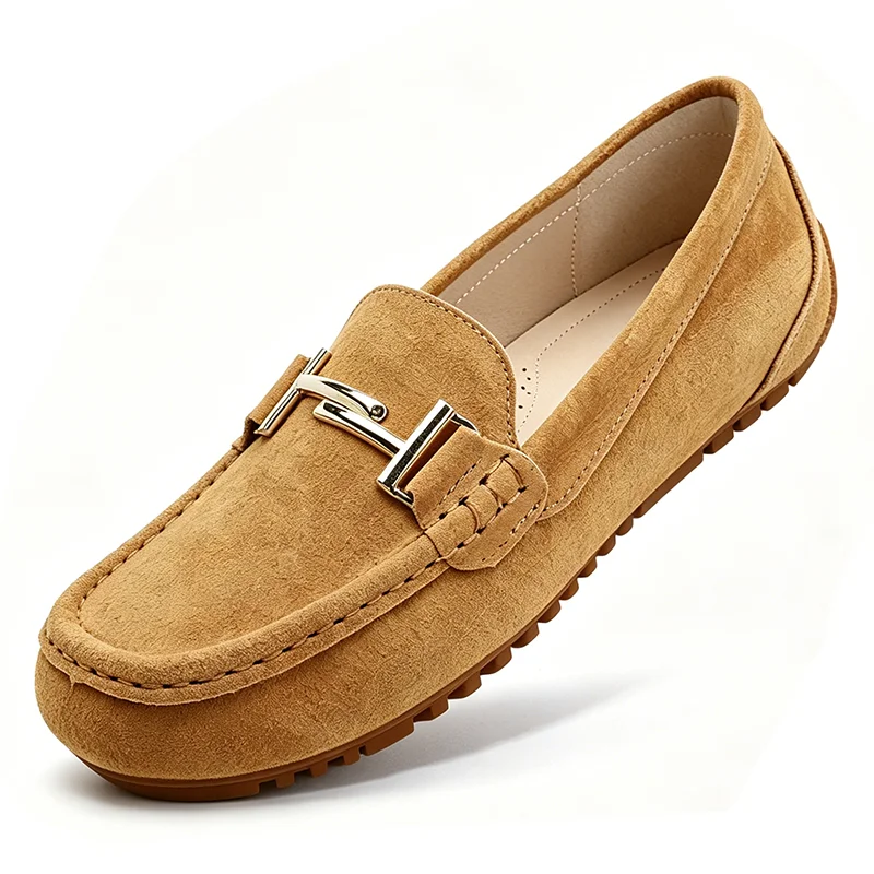 Women's Genuine Pig Suede Leather Spring Flat Shoes Casual Slip-On Loafers Moccasins Driving Flats Comfortable Lady Footwear
Women's Genuine Pig Suede Leather Spring Flat Shoes Casual Slip-On Loafers Moccasins Driving Flats Comfortable Lady Footwear