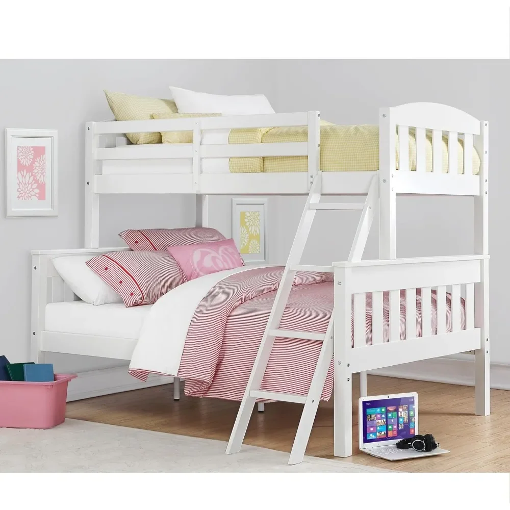 Airlie Twin-Over-Full Bunk Bed with Ladder, White,Bed up and down, suitable for household and dormitory use
Airlie Twin-Over-Full Bunk Bed with Ladder, White,Bed up and down, suitable for household and dormitory use