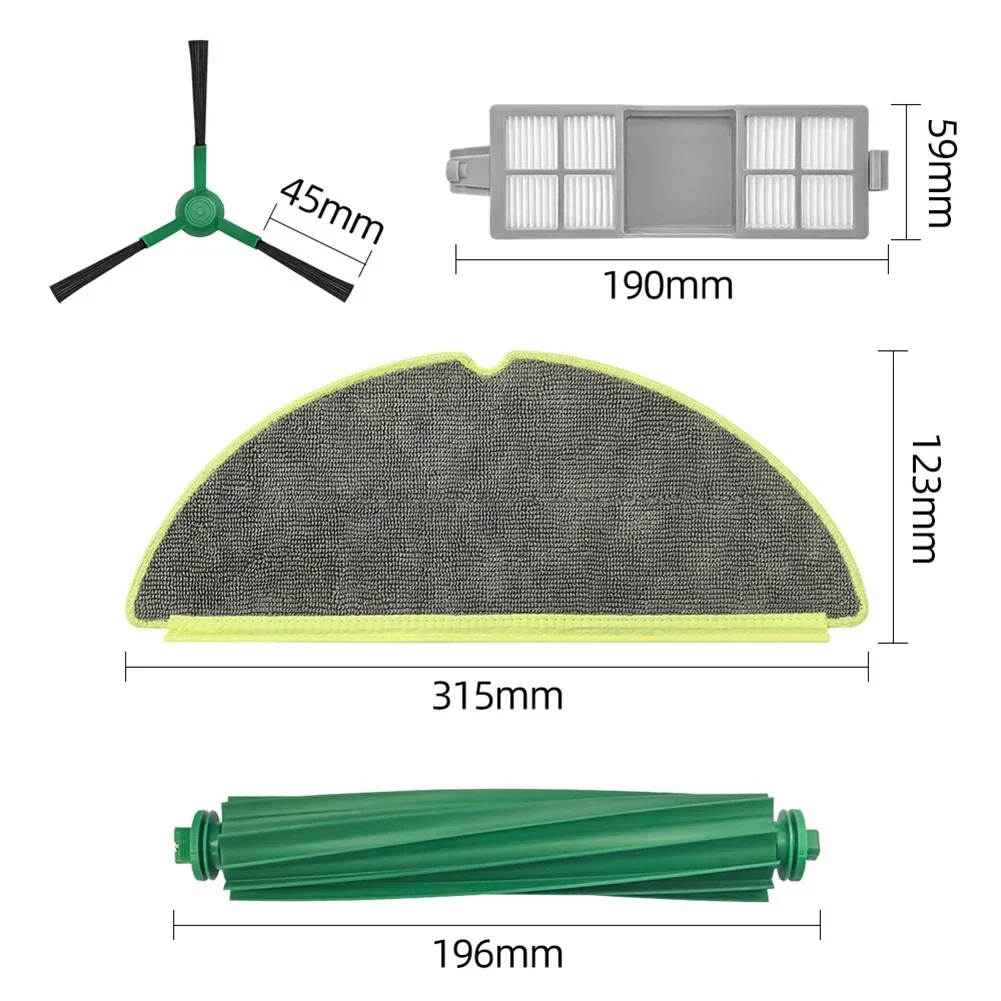 For Roomba 205 For DustCompactor For Combo Vacuum Cleaner Main Side Brush Filter Mop Cloth Kit Cleaning Appliance Accessories
For Roomba 205 For DustCompactor For Combo Vacuum Cleaner Main Side Brush Filter Mop Cloth Kit Cleaning Appliance Accessories