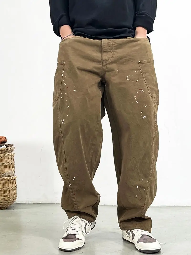 Retro American Casual Splatter Paint Point Straight Leg Men's Pants Cool Durable Loose Fit Workwear Trousers for Youth
Retro American Casual Splatter Paint Point Straight Leg Men's Pants Cool Durable Loose Fit Workwear Trousers for Youth