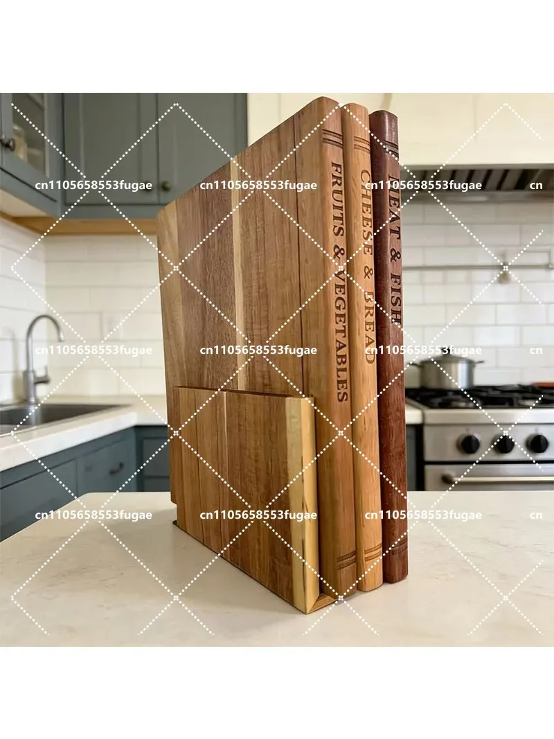 3-Piece Set Wooden Book-Shaped Cutting Board, Rectangular Kitchen Chopping Board, Creative Home Decoration
3-Piece Set Wooden Book-Shaped Cutting Board, Rectangular Kitchen Chopping Board, Creative Home Decoration