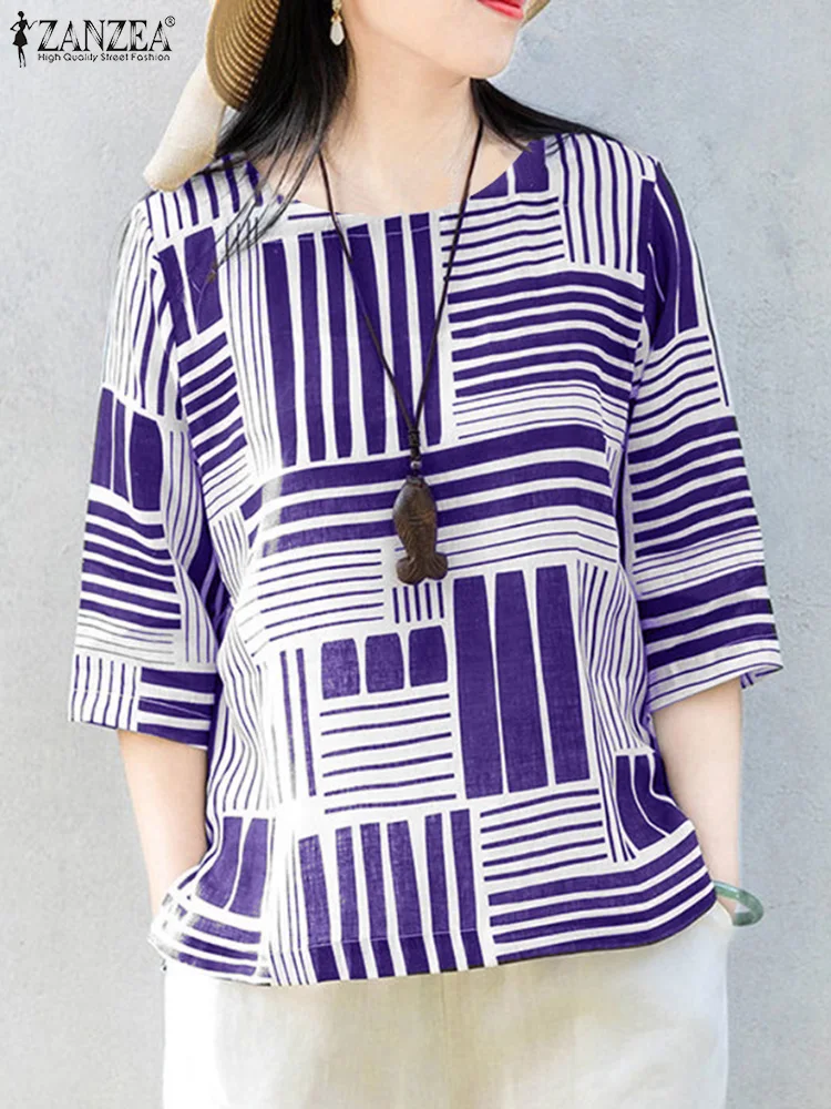 ZANZEA Fashion 3/4 Sleeve Tops Holiday Oversized Printed Shirts 2024 Autumn Colorblock Blouse Korean Women O-neck Loose Tunics
ZANZEA Fashion 3/4 Sleeve Tops Holiday Oversized Printed Shirts 2024 Autumn Colorblock Blouse Korean Women O-neck Loose Tunics