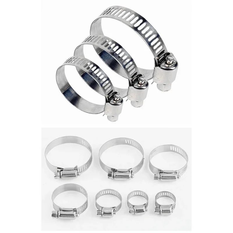 8mm ~ 120mm Stainless Steel Drive Hose Clamps Adjustable Tri Gear Worm Fuel Tube Water Pipe Fixed Clip Spring Cramps
8mm ~ 120mm Stainless Steel Drive Hose Clamps Adjustable Tri Gear Worm Fuel Tube Water Pipe Fixed Clip Spring Cramps