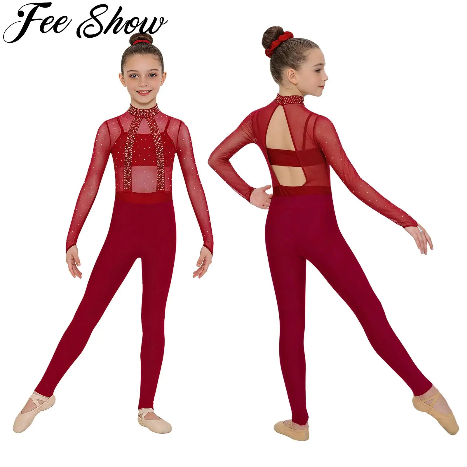 Детский гимнастический купальник для девочек со стразами, прозрачная сетка, комбинезон для балета, танца, фигурного катания, комплект леггинсов с камзолом
Детский гимнастический купальник для девочек со стразами, прозрачная сетка, комбинезон для балета, танца, фигурного катания, комплект леггинсов с камзолом