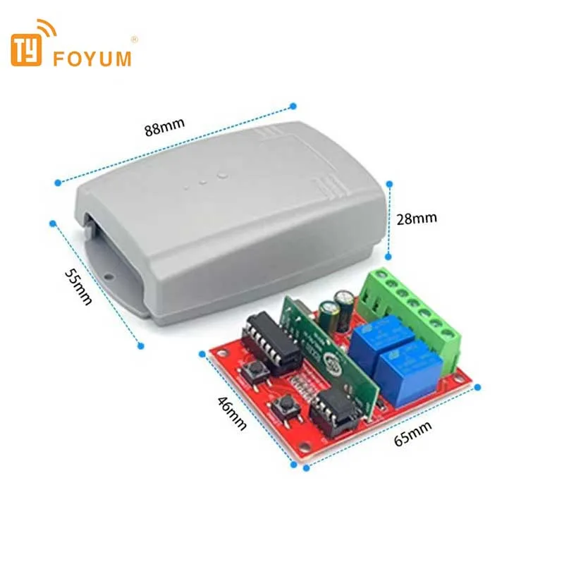 Universal Garage Door Remote Control Receiver 2CH For ERREKA ACM DEA DOORHAN AT-4 MOTORLINE DITEC 433mhz Fixed Rolling Code
Universal Garage Door Remote Control Receiver 2CH For ERREKA ACM DEA DOORHAN AT-4 MOTORLINE DITEC 433mhz Fixed Rolling Code