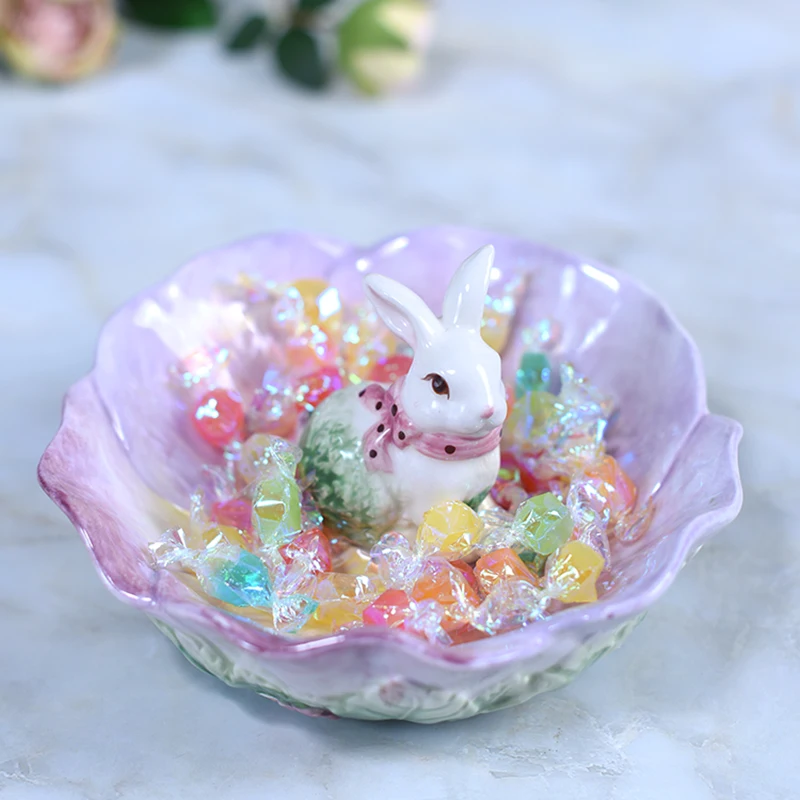 Rabbit Ceramic Dried Fruit Plate, Candy Storage Tray, Home Decor, Wedding Decoration, Living Room, Key, Salad Plate Bowl
Rabbit Ceramic Dried Fruit Plate, Candy Storage Tray, Home Decor, Wedding Decoration, Living Room, Key, Salad Plate Bowl