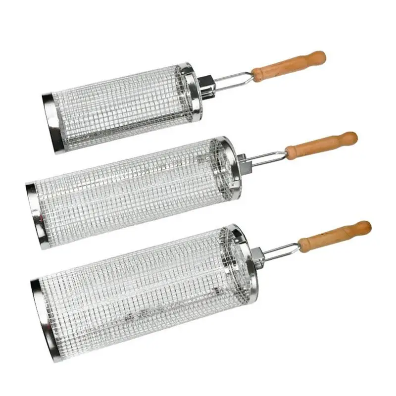 1pc Stainless Steel Rotating BBQ Cage Cylinder Cage Cooking Accessories For Outdoor Camping Grill Tool Gifts For Camping BBQ
1pc Stainless Steel Rotating BBQ Cage Cylinder Cage Cooking Accessories For Outdoor Camping Grill Tool Gifts For Camping BBQ